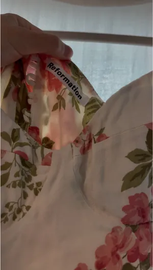 Reformation Floral Print Maxi Dress With Built In Bra thumbnail 3