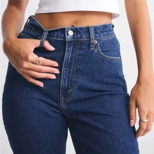 Abercrombie The Ankle Straight Ultra High Rise‎ Curve Love Jeans Dark Wash 00 24 thumbnail 9