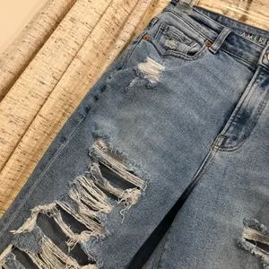 American Eagle High Rise Destroyed Mom Jeans  thumbnail 3