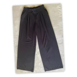 Halara Women's Wide Leg Dress Pants Black Elastic Waist Pull On Size M Tall thumbnail 2