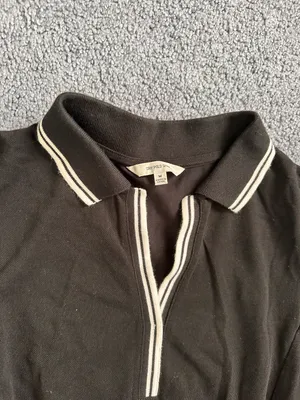 Preppy Polo Dress Black Size M thumbnail 2