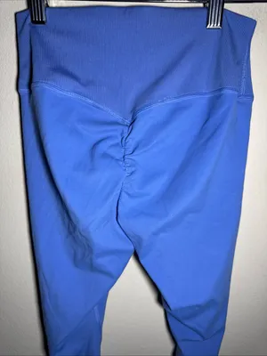 Gymshark X Whitney Simmons Collab V2 Scrunch Back Blue Legging High Rise Size S thumbnail 5