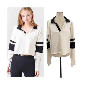 Splits59 Tiger French Terry Rugby Sweatshirt Vintage White Black XL thumbnail 2