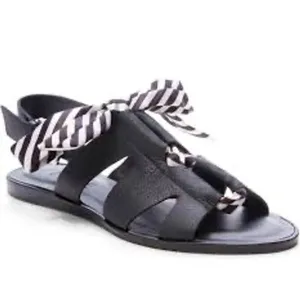 1. State Teena black leather sandals‎ women's size 7.5 casual gladiator style thumbnail 2