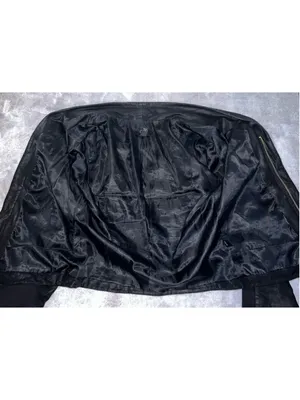 Women’s AQUA Black Leather Jacket MOTO Small thumbnail 6