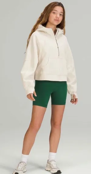 Lululemon Scuba Oversized Half-Zip Hoodie XS/S White Opal Fleece Sweatshirt thumbnail 1
