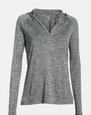 Women's UA Tech™ Long Sleeve Hooded Henley thumbnail 1