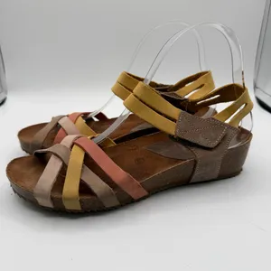 Inter-Bios Spain Leather Comfort Sandals Cork Footbed EU 38 US 7.5 Boho thumbnail 3