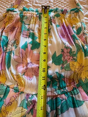 Billabong floral strapless romper vibrant floral women’s M thumbnail 12