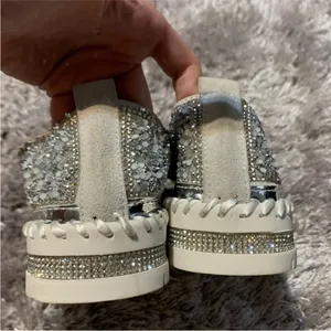 Muguan Silver Rhinestone Sneakers Shoes Sz. 5 thumbnail 6