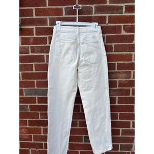 H&M White High Rise Straight Leg Jeans Womens US 2 EU 34 Denim Pants thumbnail 7
