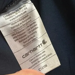 Carhartt Navy Blue V‎ Neck Force Scrub Top Short Sleeve Pockets Size S thumbnail 8