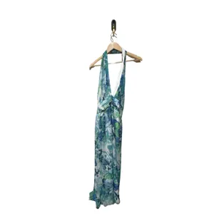 Eliza J Halter Pleated‎ Evening Dress Size 4 thumbnail 4