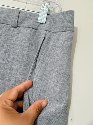 Banana Republic Avery Mid Rise Straight Ankle Pants Gray Novelty Size 10 NWT thumbnail 6