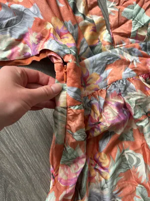 New Showpo Sophia Maxi Dress Plunge Neck Dress In Multi Floral Small MSRP $129 thumbnail 9