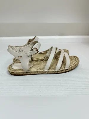 Coach Carissa Leather Women's Espadrille Chalk Gold Pearl | C2794 - Size 10 B thumbnail 5