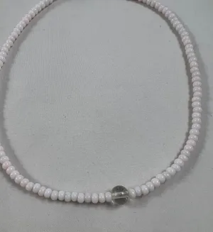 Light Pink She’ll Glass Beaded Necklace Choker thumbnail 2