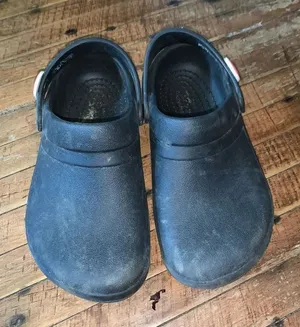Crocs black Captain America arch support ortho rubber shoes thumbnail 1