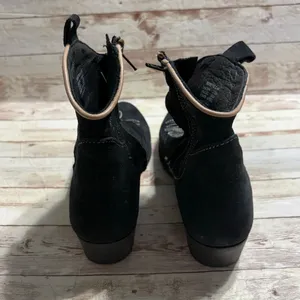 Artisan Craft by Zigi Mireya Black Suede Western Ankle Boots Size 8.5M Cowgirl thumbnail 3