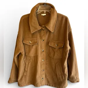 a.n.a Tan Utility Jacket for Women thumbnail 1