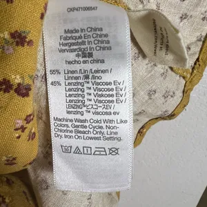 Madewell Kacie Mini Shirtdress Bitsy Bouquet Yellow Floral Size 10 thumbnail 15