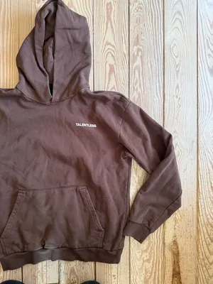 Talentless Women's Lightweight Cocoa Brown Sweatshirt Hoodie size m thumbnail 1