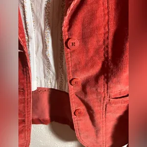 St. John's Bay Stretch Corduroy Jacket Burnt Orange button pockets gorpcore LG thumbnail 5