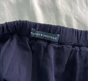 Brandy Melville Elastic Waist navy Mini Skirt thumbnail 3