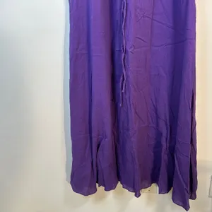 Lauren‎ Ralph Lauren Purple Cotton Gauze Maxi Dress Tie Neck 16 NEW thumbnail 9