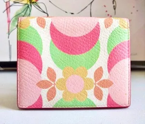 Limited Edition Floral Compact Leather Wallet thumbnail 2