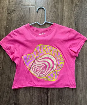 Urban Outfitters Pink Lolapaloza Baby Tee thumbnail 1
