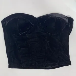Black Velvet Corset Top thumbnail 1