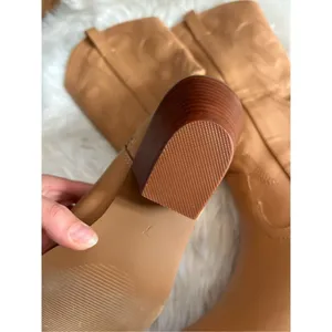 Cozzy girl Cowgirl boots brown up to the knee size 7 thumbnail 4