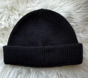 ASOS DESIGN Black Knit Beanie Hat - One Size thumbnail 1