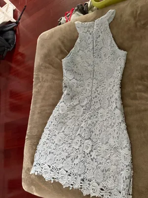 Light Blue Lace Lulus Dress thumbnail 2