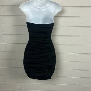 Princess Polly Eliza Black Strapless Dress size 0 NWT thumbnail 2