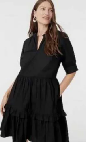 Ruffleneck Tiered Popover Dress thumbnail 1