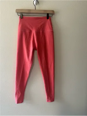 Beyond yoga caught in the midi leggings coral glow Heather SD3243 size med thumbnail 9