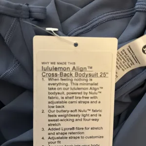 lululemon Align Cross-Back Bodysuit 25” in Oasis Blue thumbnail 11
