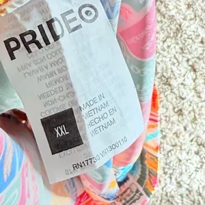 Target Pride Vibrant Rainbow Satin Pride Shorts Lightweight & Festive Sz XXL thumbnail 7