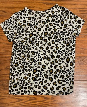 Leopard Print Top Multi Size XS thumbnail 1