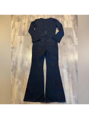 NWT Karly Jumpsuit in Night Rider FREE PEOPLE Large thumbnail 10