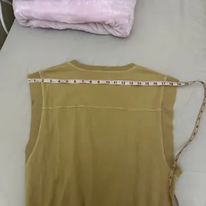 Mother The Swiper‎ Crop Top Bronze Mist Tan Size Small Elastic Band Sleeveless thumbnail 11