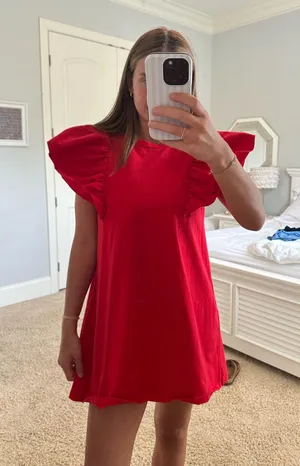 Boutique Red Dress thumbnail 2