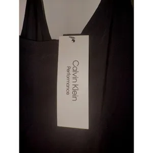 Calvin Klein Performance Dress Racerback Tank‎ Black Athleisure Size L thumbnail 5