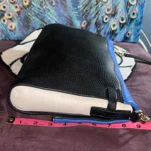 Vintage Kate Spade Colorblock Pebbled Leather Crossbody/Clutch Bag thumbnail 5