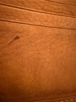 Fossil Cognac Leather Wallet with Brass Logo Stud thumbnail 5