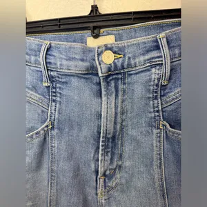Mother Denim The Seamed Swooner Hover Blowing Kisses Blue Skinny‎ Jeans Size 27 thumbnail 9