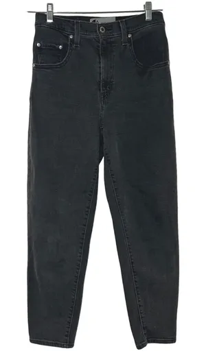 Levis SilverTab Mom Jeans Womens 27x27 Washed Gray High Rise Tapered thumbnail 1