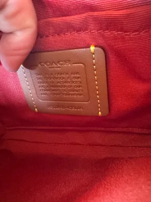 COACH Mini Payton Bag Signature Canvas Leather CEL06 Crimson Red NWT thumbnail 7